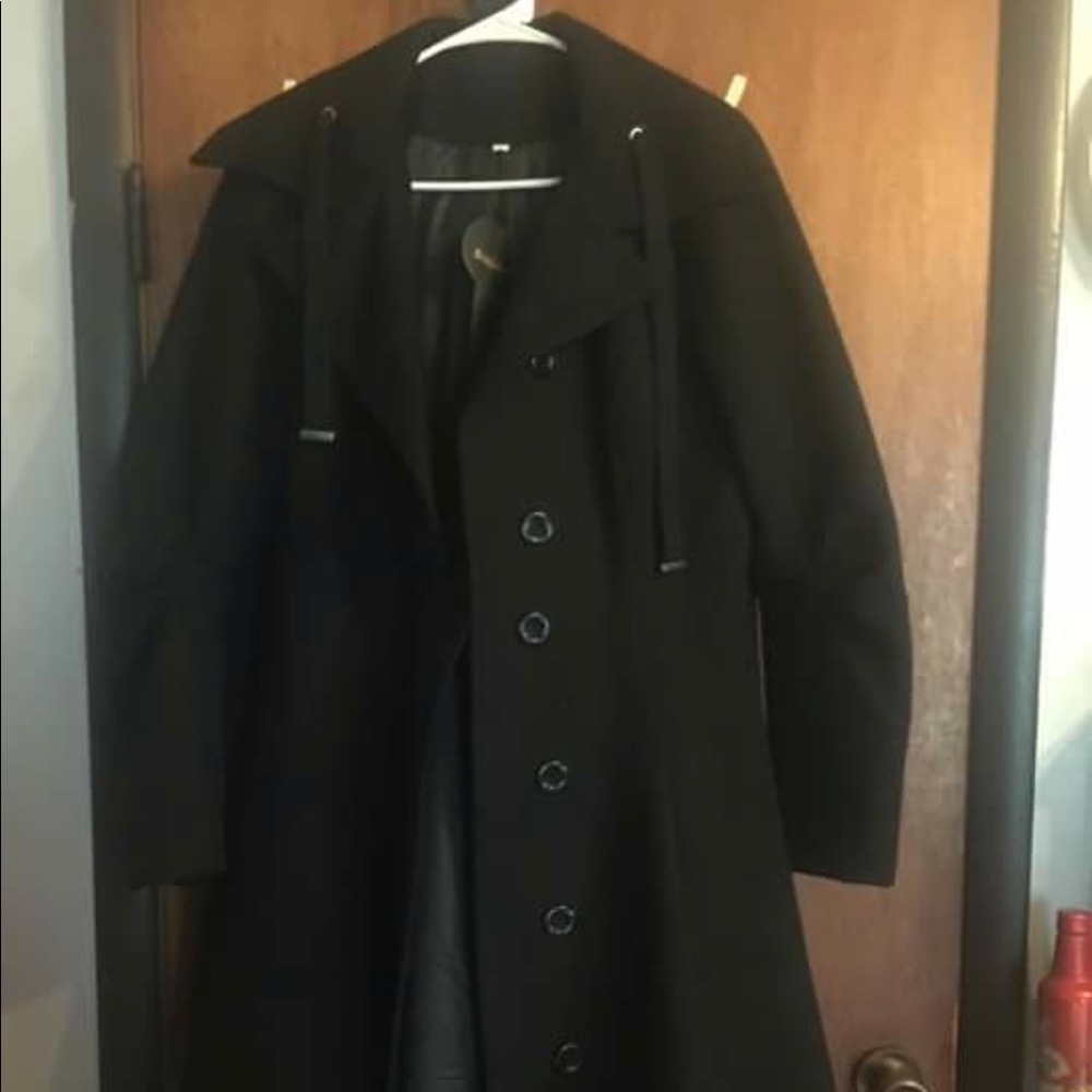Black Gothic trench coat